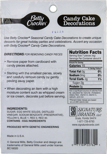 Betty Crocker Happy Birthday Candy Cake Decorations